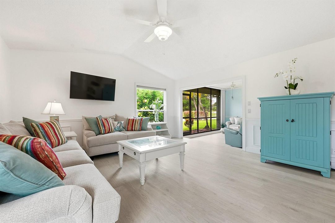 Living room to sunroom