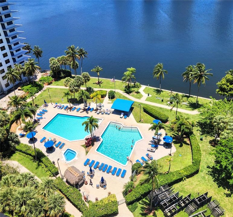 View of pool