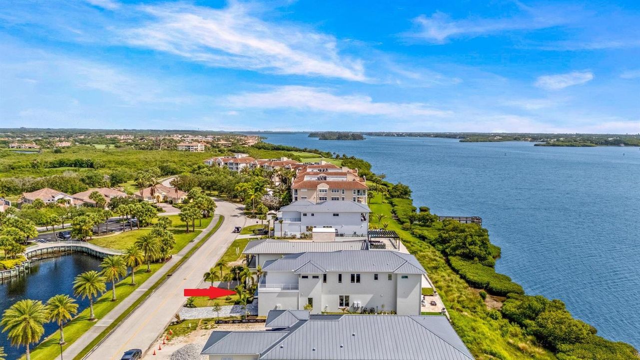 Wide water views.