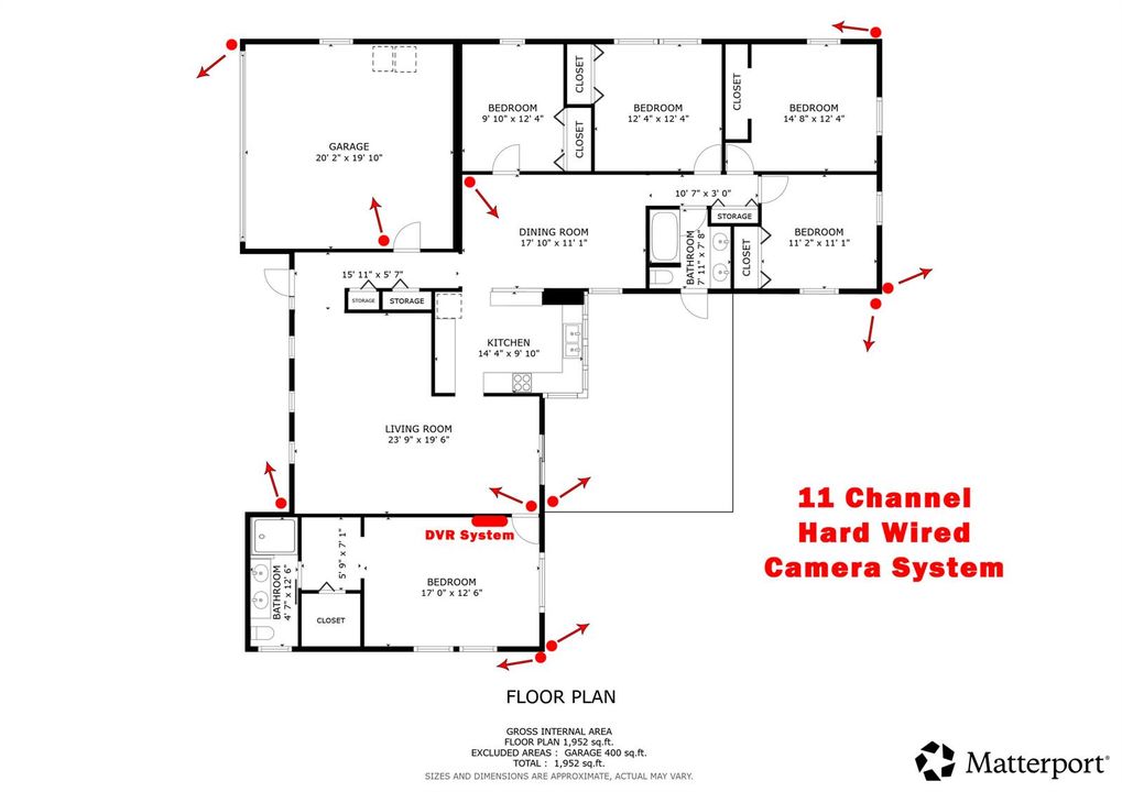 11 Camera System Placement