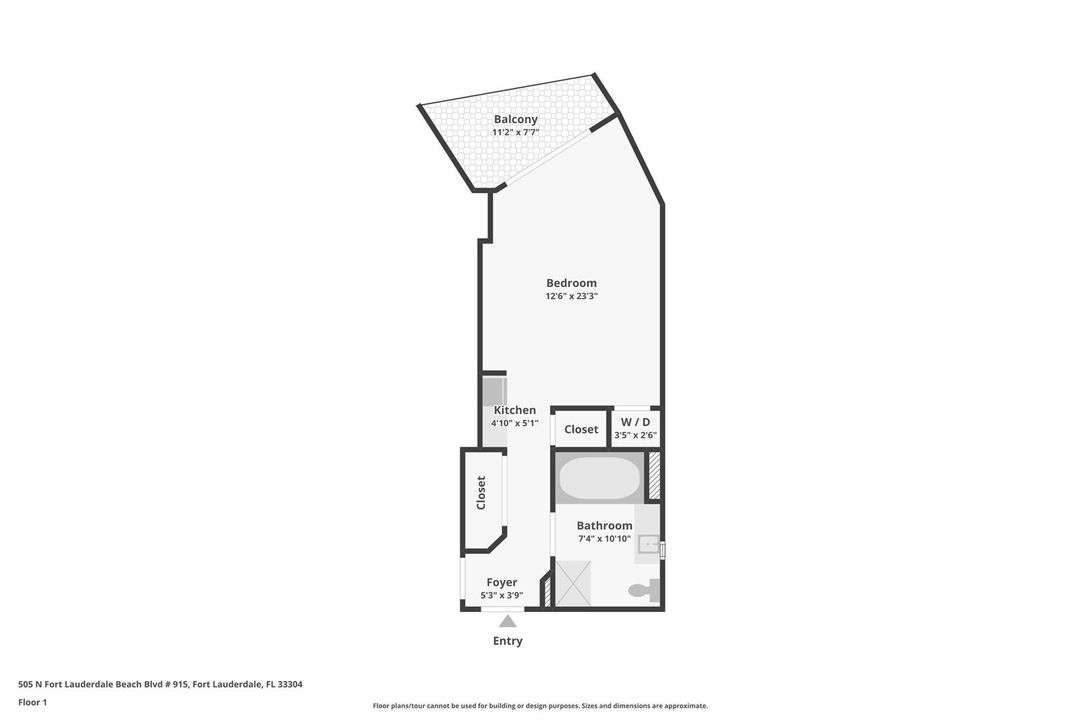 Floor Plan Unit# 915_505 N Fort Lauderda
