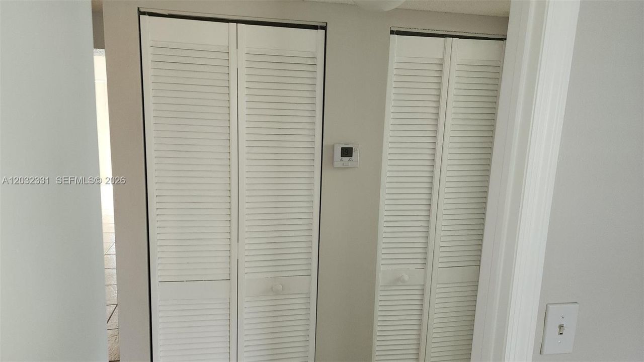 Hallway closet to 2nd bedroom
