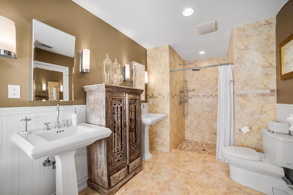 Primary bathroom.