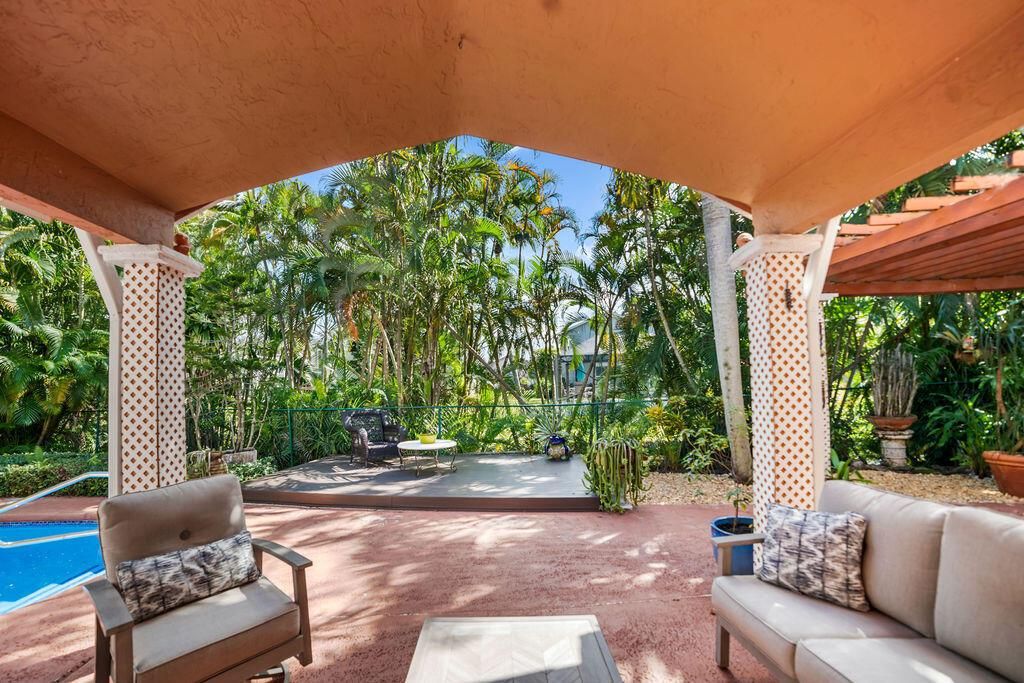 Covered patio.