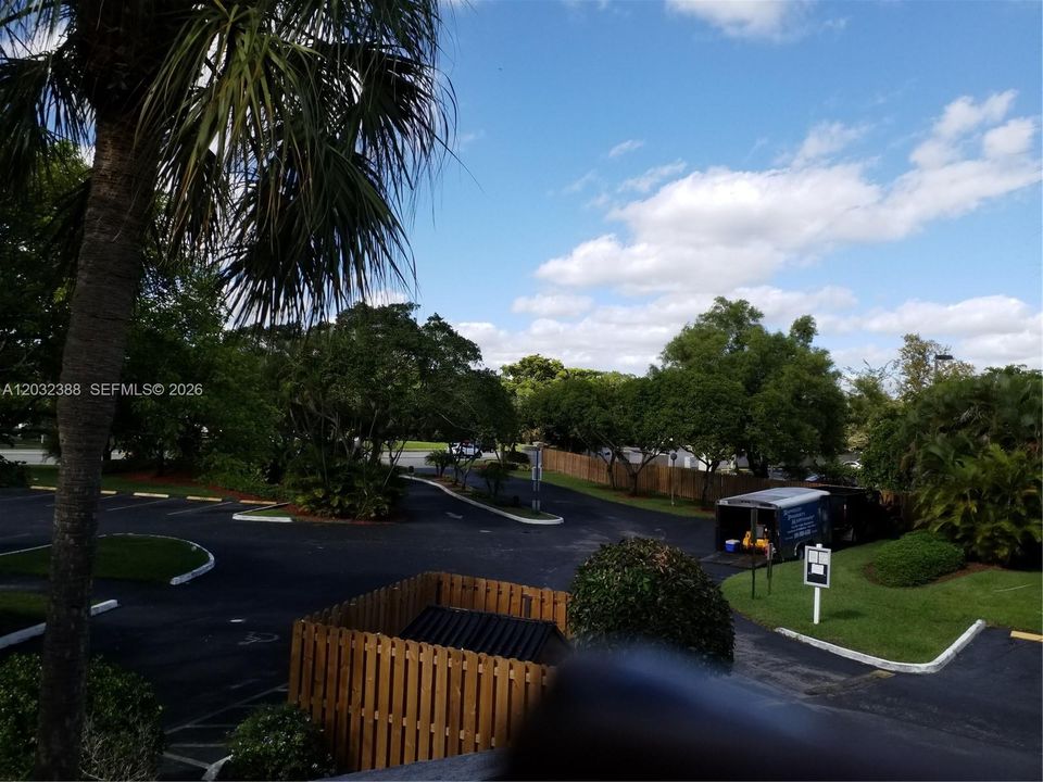 View as you exit the unit
