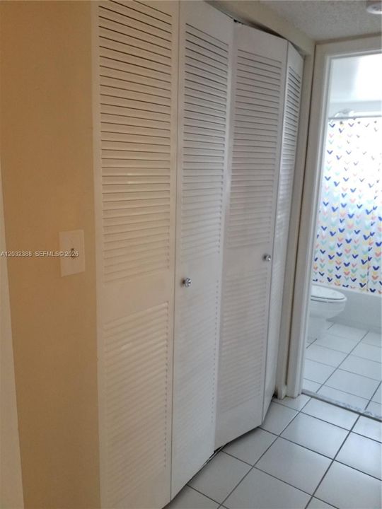 Covered laundry area