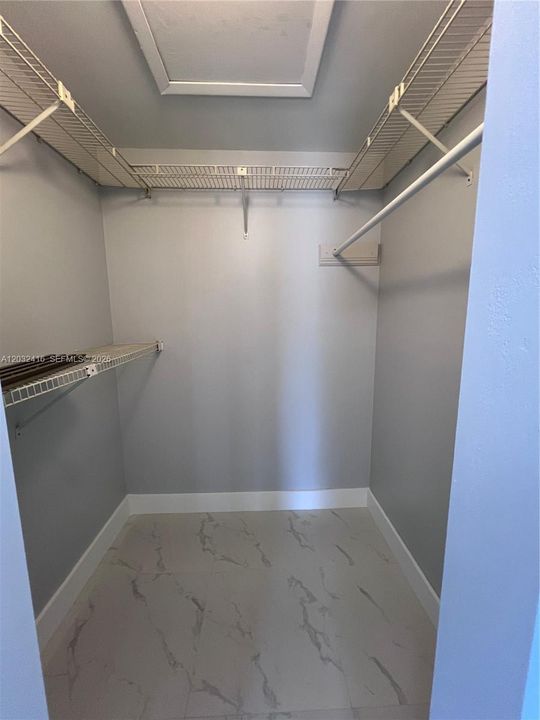 Walking Closet in Master Bedroom