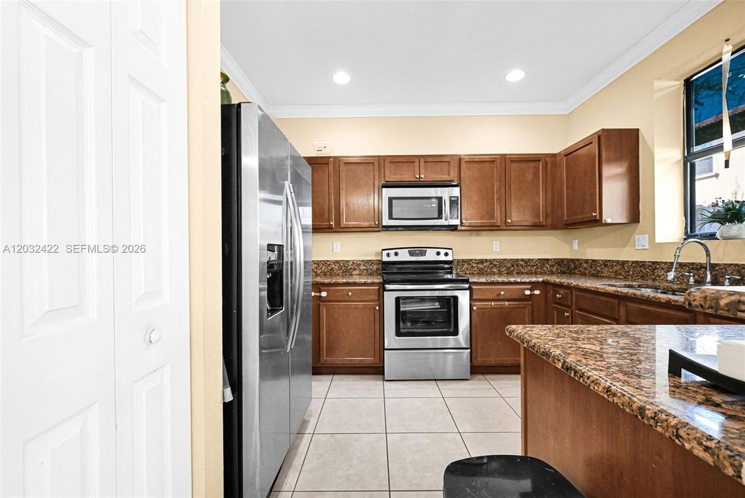 Cherry wood cabinetry