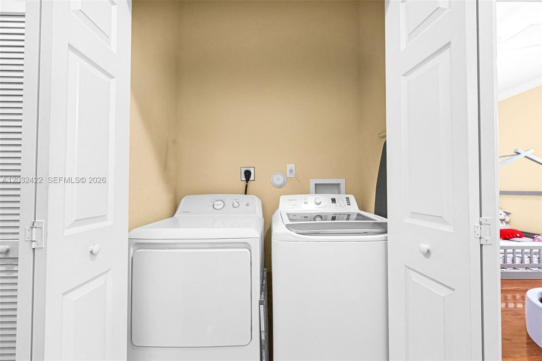New washer and dryer
