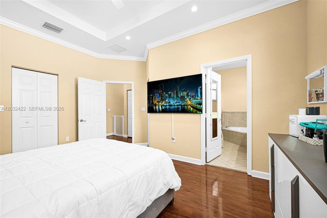 Ample walk-in closet