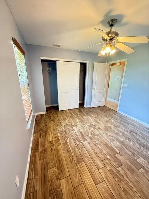 Bedroom #2 Closet and LIght fixture