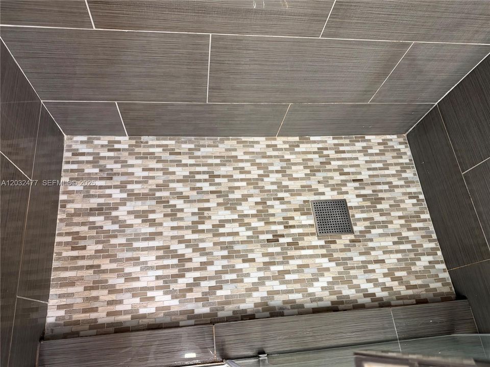 Shower floor tiles