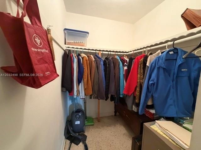 Large walk in storage closet in foyer