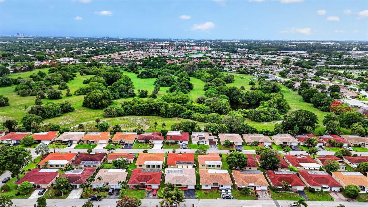 Aerial front view