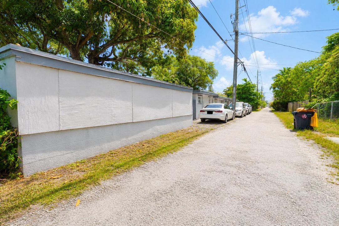 Alley of property
