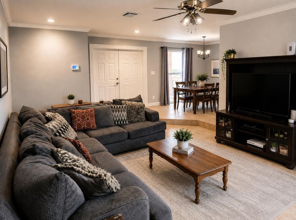 Living and dining room