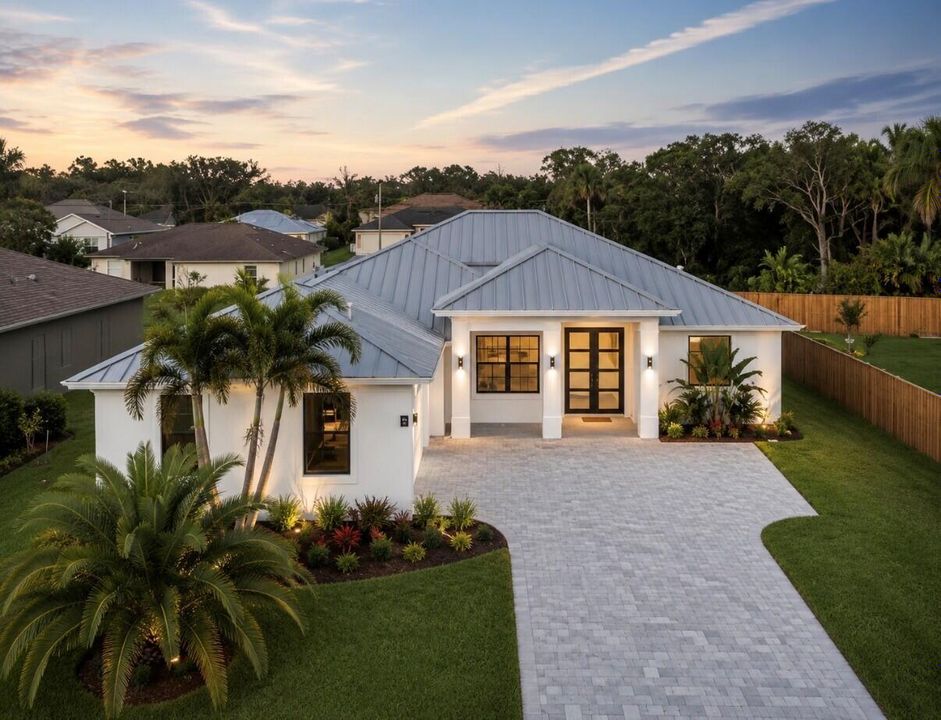 front elevation drone