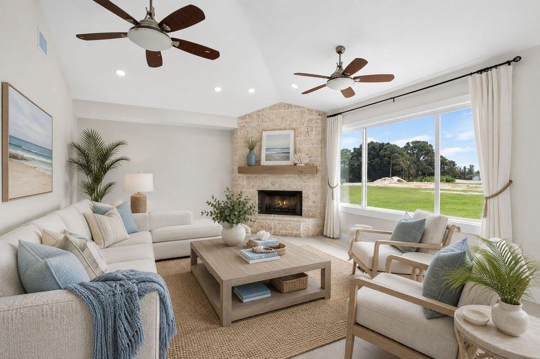 Family Room Staged
