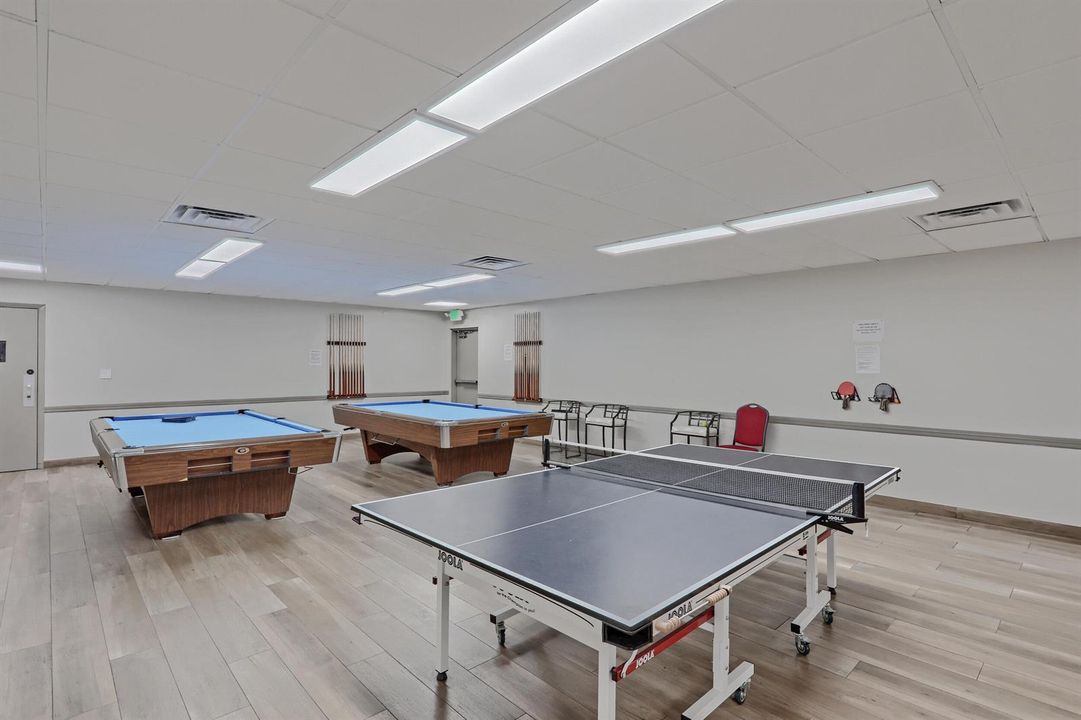 Ping Pong and Pool Tables