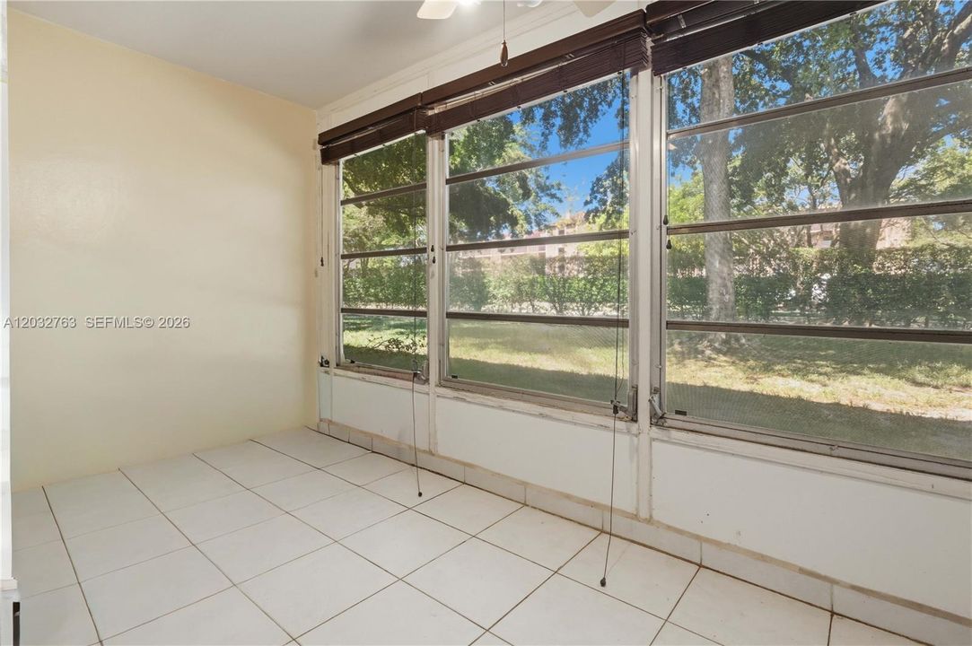 Enclosed patio