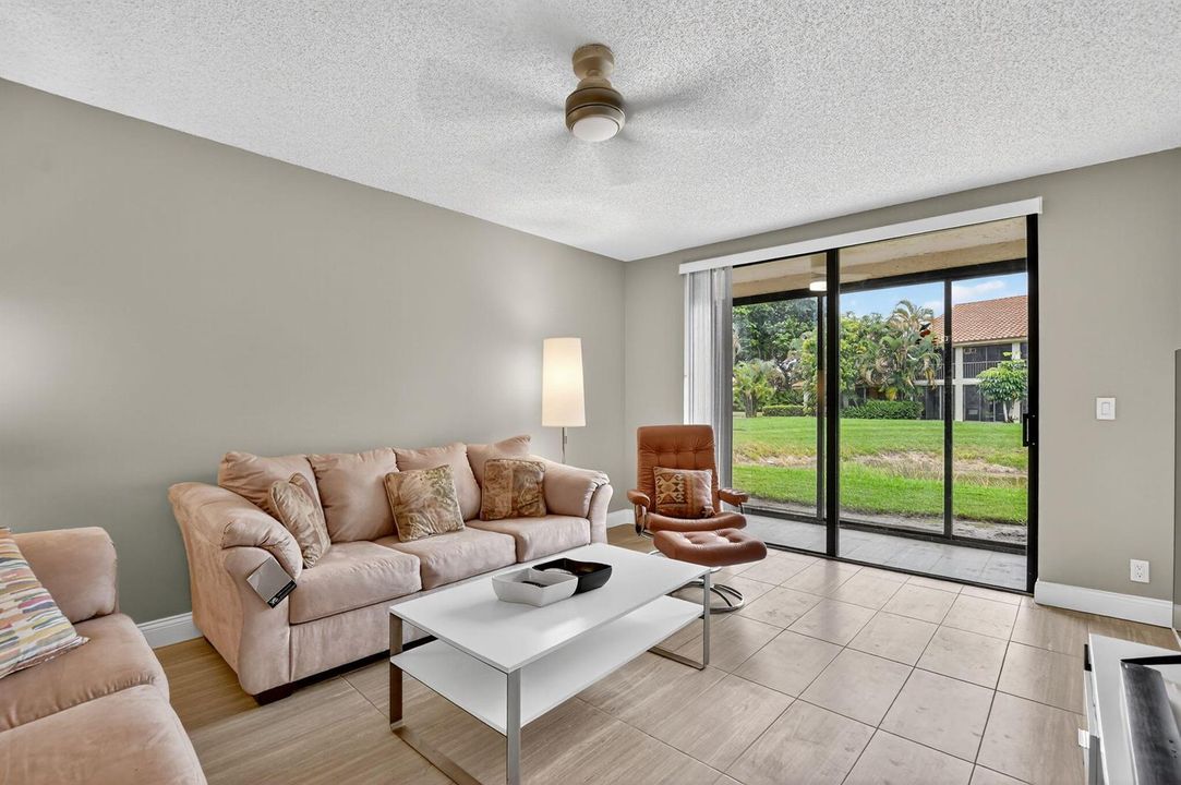 Living area and patio