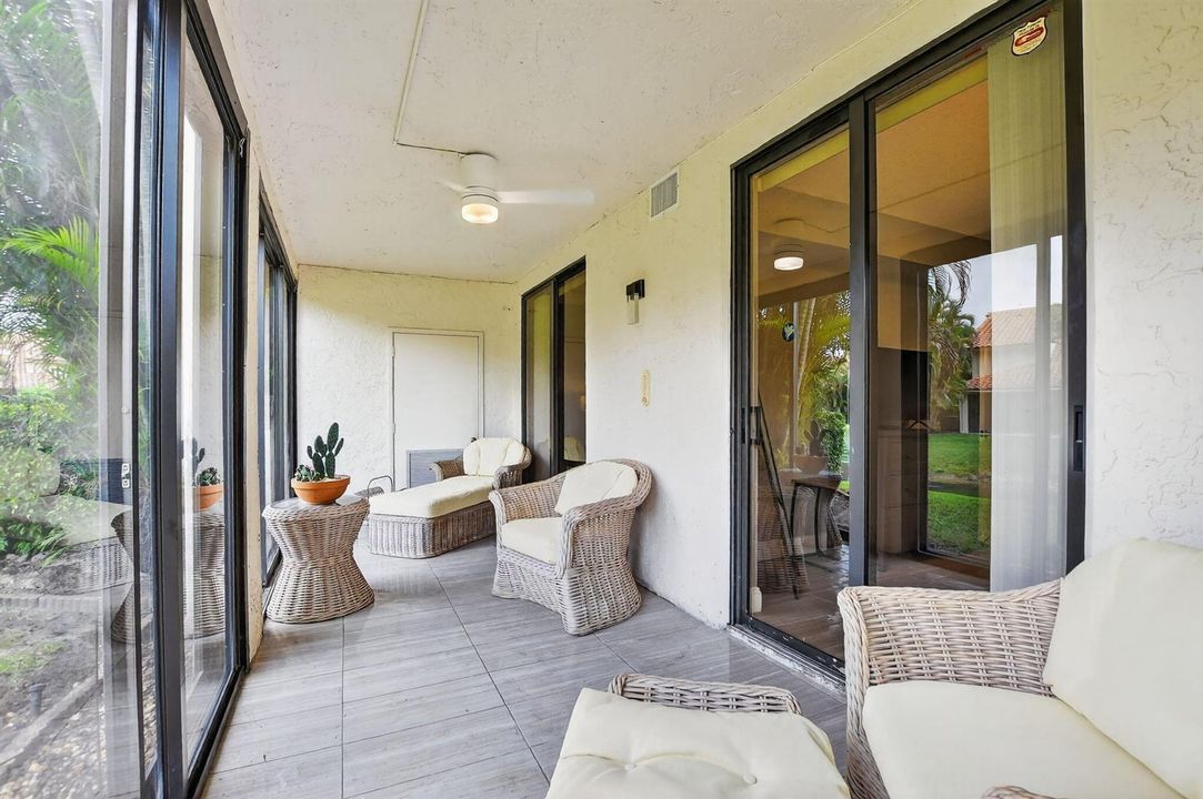 Enclosed patio