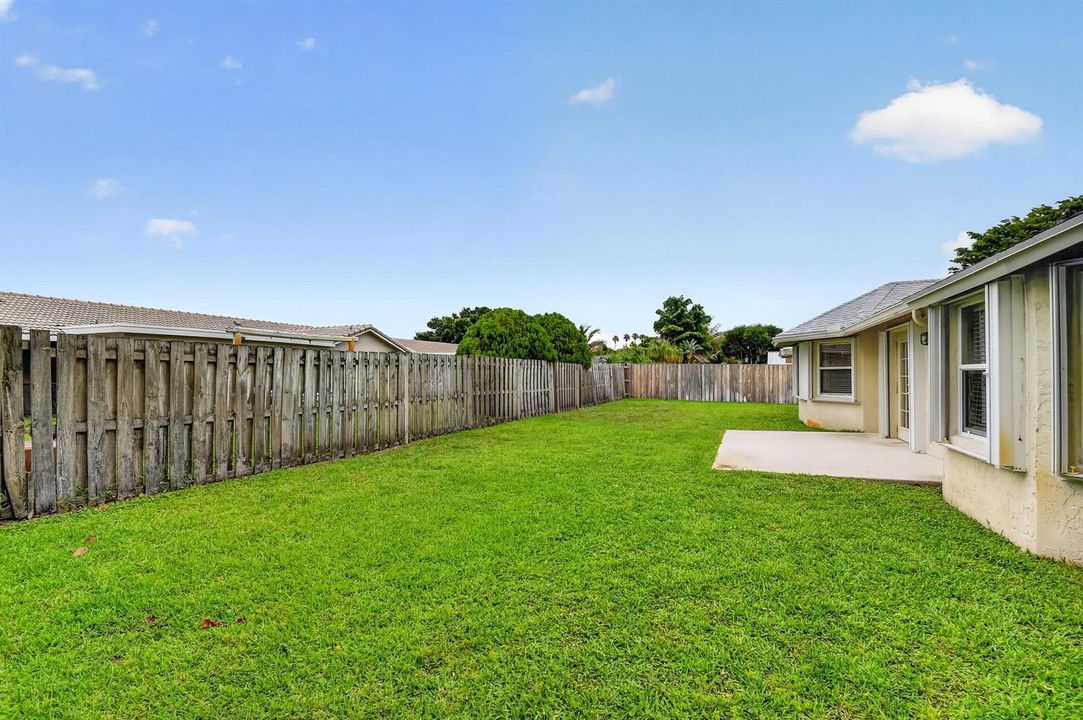 Fenced Backyard
