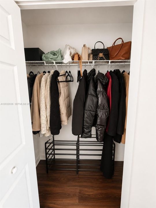 Primary bedroom closet 2