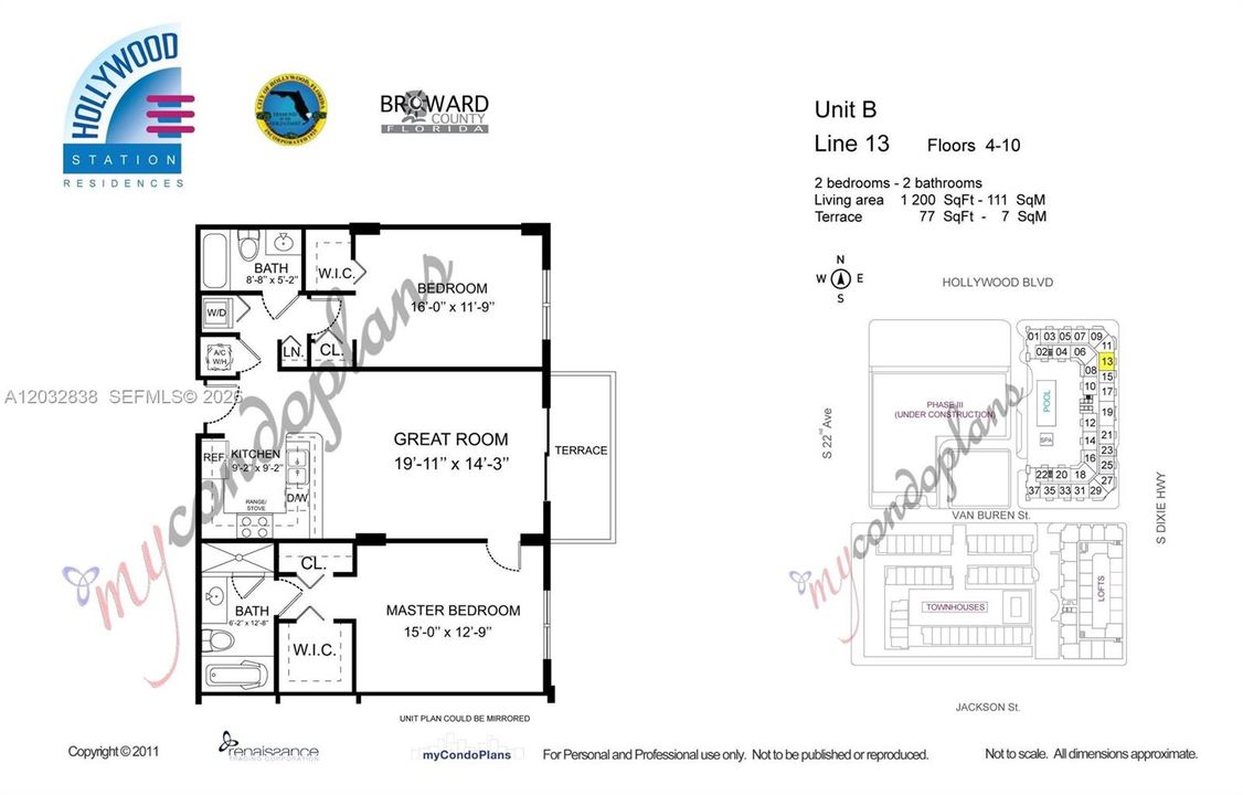 Active With Contract: $2,700 (2 beds, 2 baths, 1200 Square Feet)