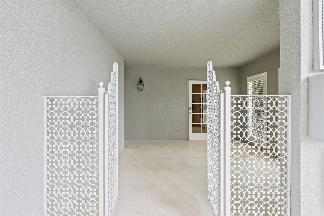 private front entry
