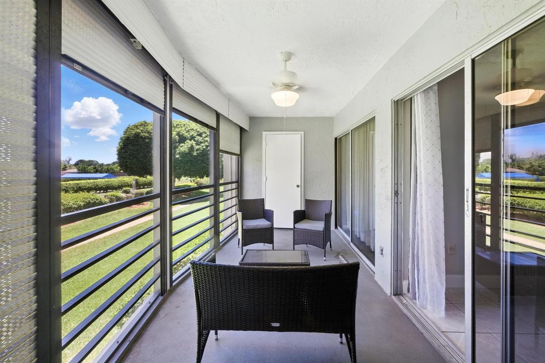 Balcony with storage