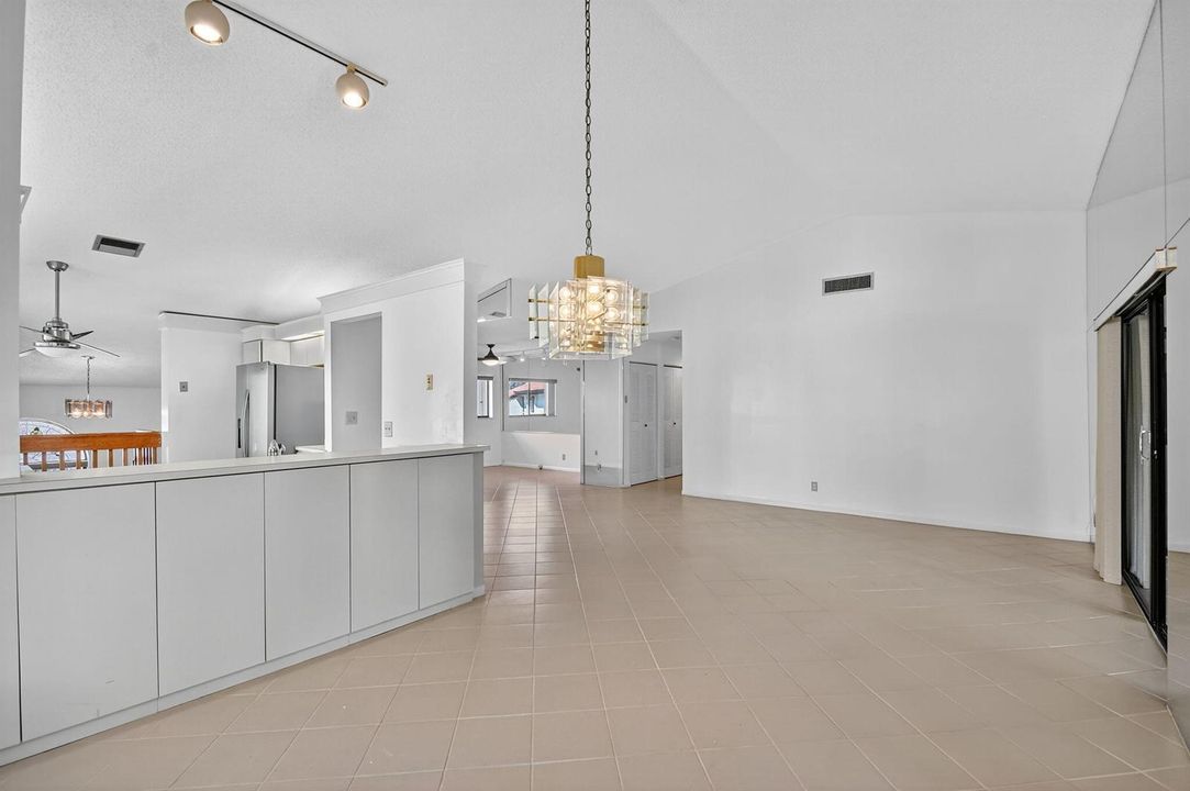 Open to kitchen