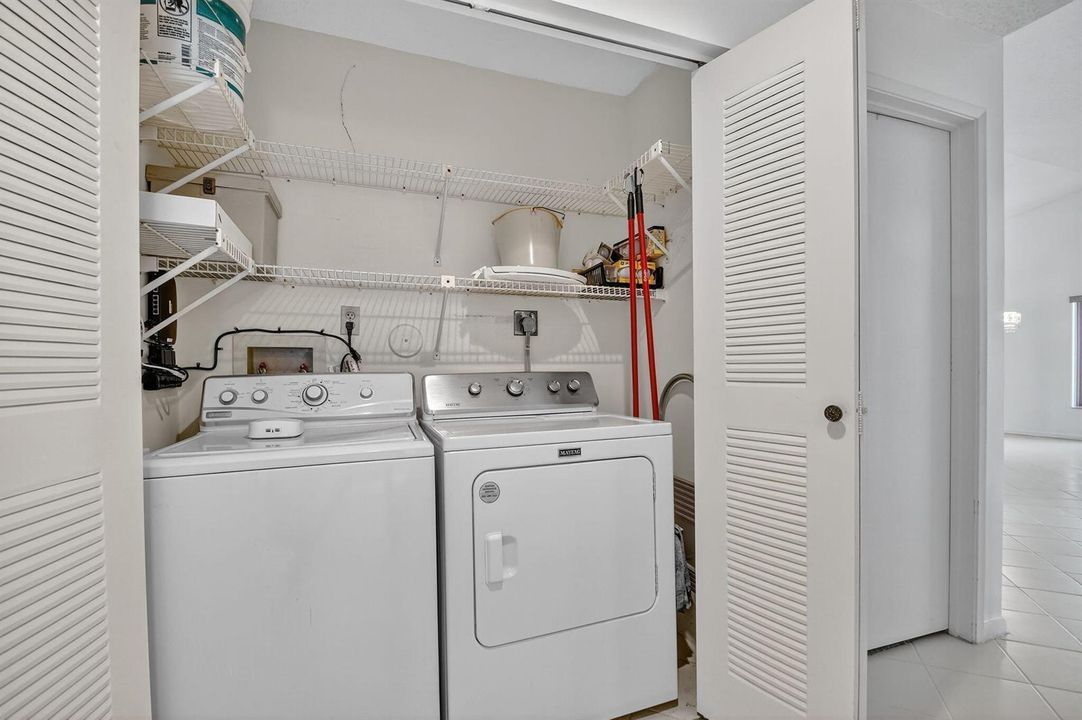 In unit washer/dryer