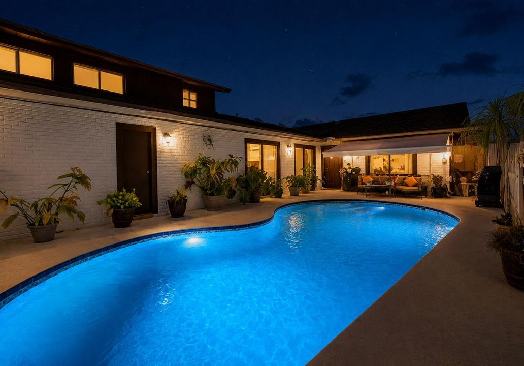 POOL NIGHTTIME