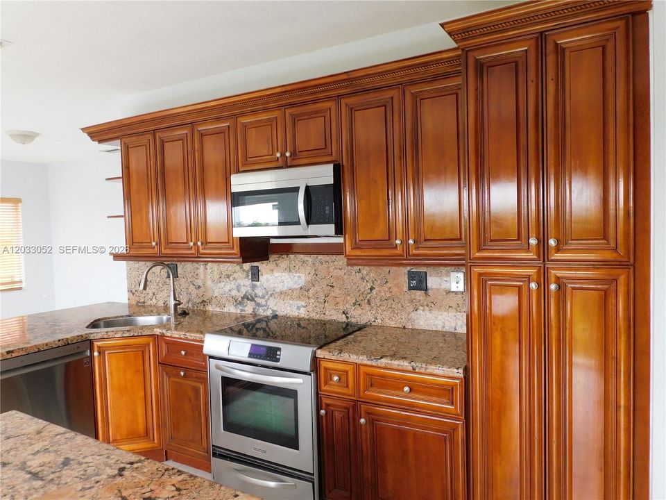 Kitchen is fully equipped.