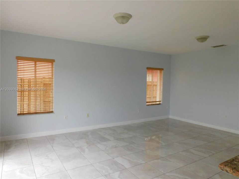 Oversized family room perfect for entertaining.
