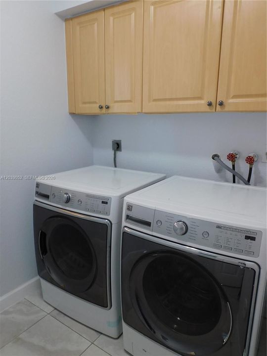 Downstairs laundry room.
