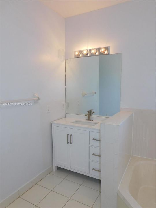 1 of 2 updated vanities.