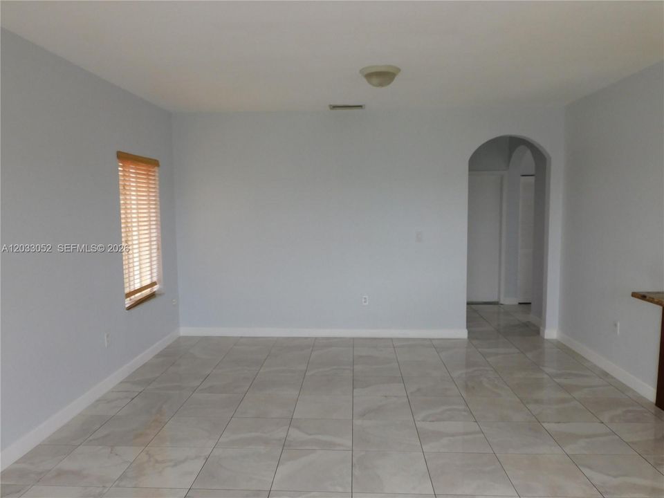 Plenty of wall space for TV's, etc.