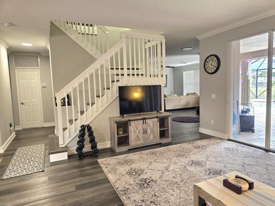 Living room & staircase