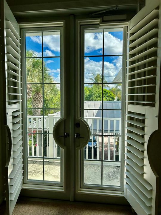 Balcony off Bedroom