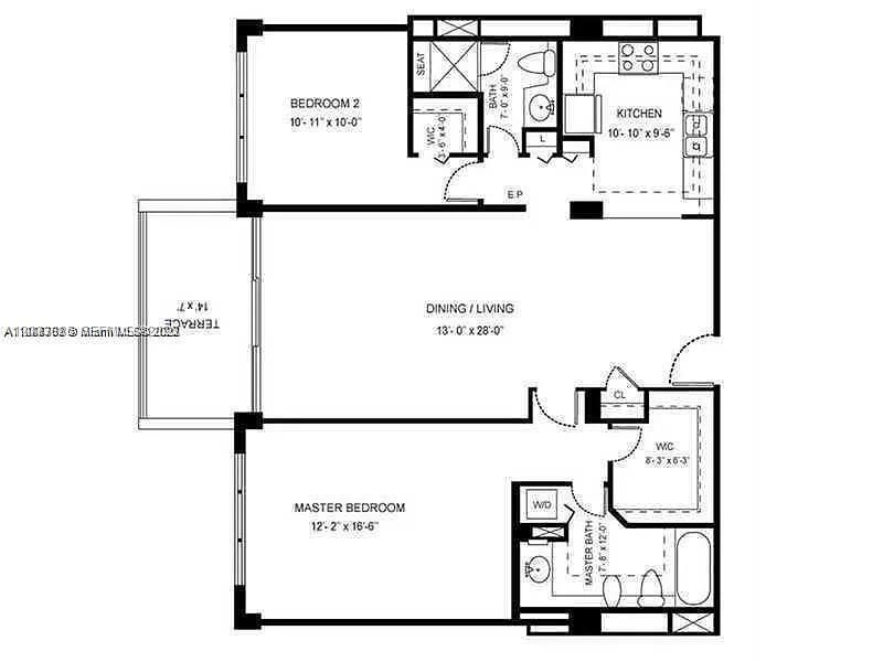 For Sale: $500,000 (2 beds, 2 baths, 1190 Square Feet)