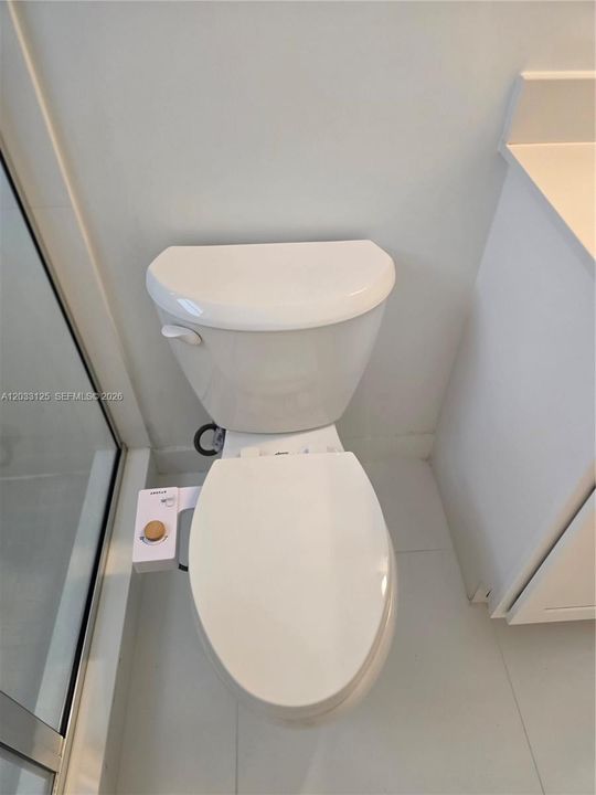 All bathrooms have upgraded toilets