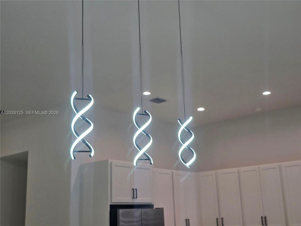 These Pendant lights are in one of the flex areas in the main living areas