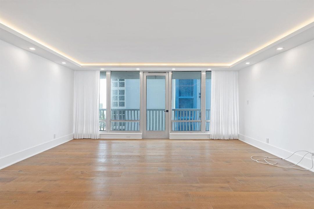 Floor to ceiling windows in Living Room