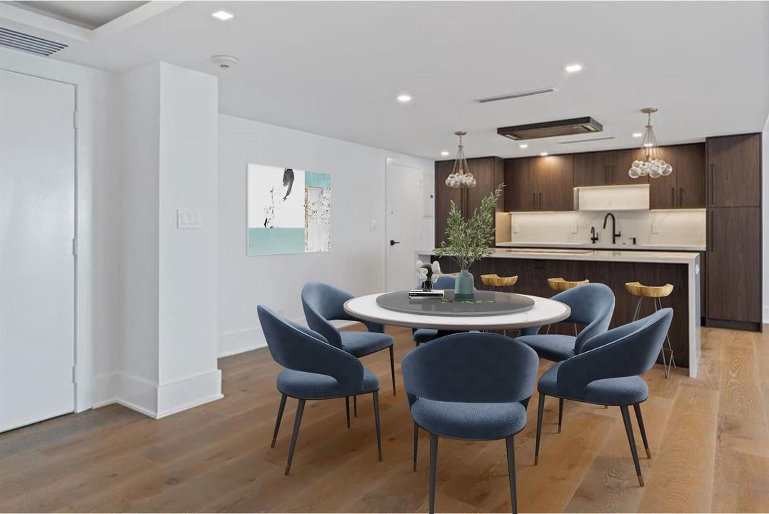 Dining Area Virtually Staged