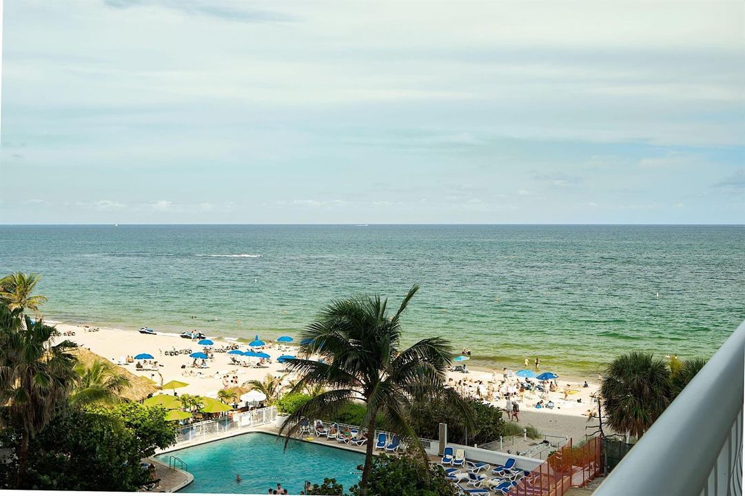 Ocean View from Large Balcony (NE)