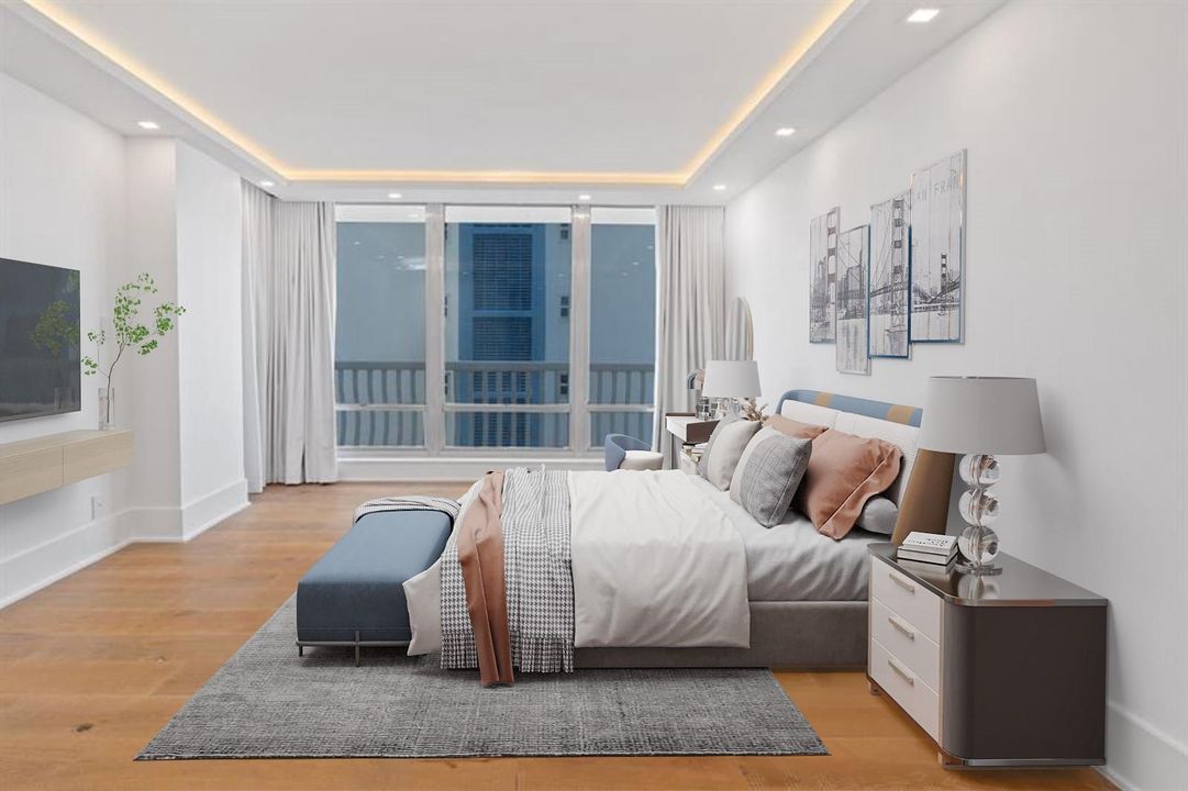 Master Bedroom Virtually Staged