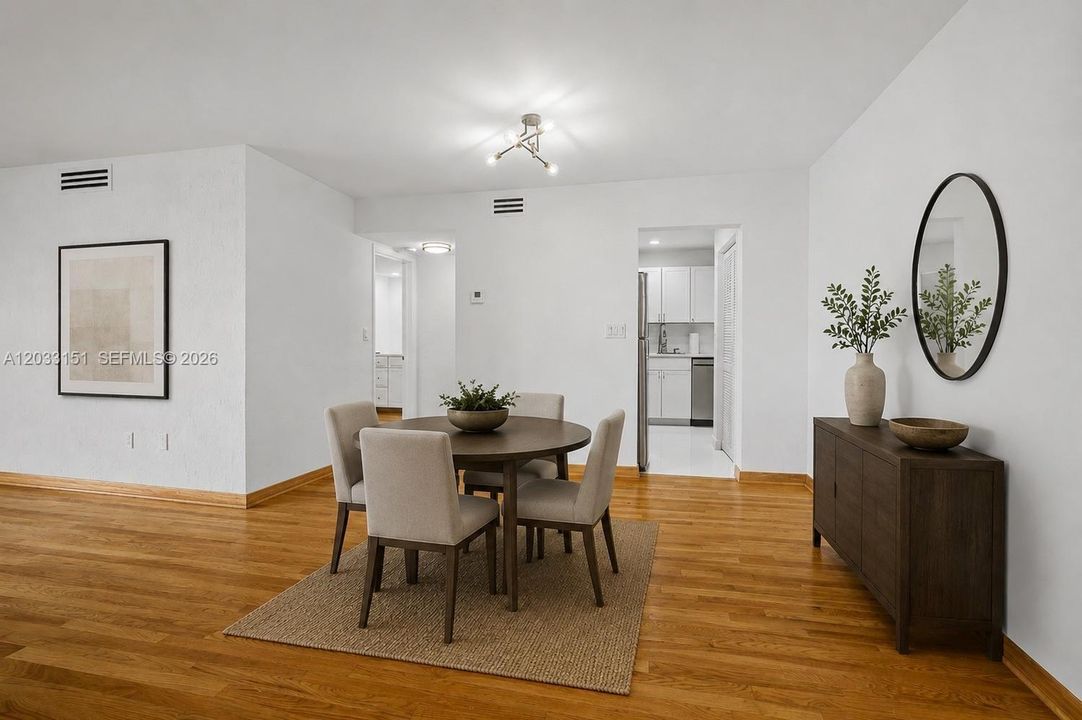 Dining Area Staged