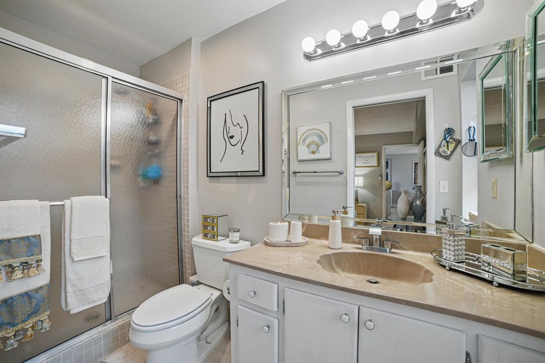 Primary Bathroom with step in shower
